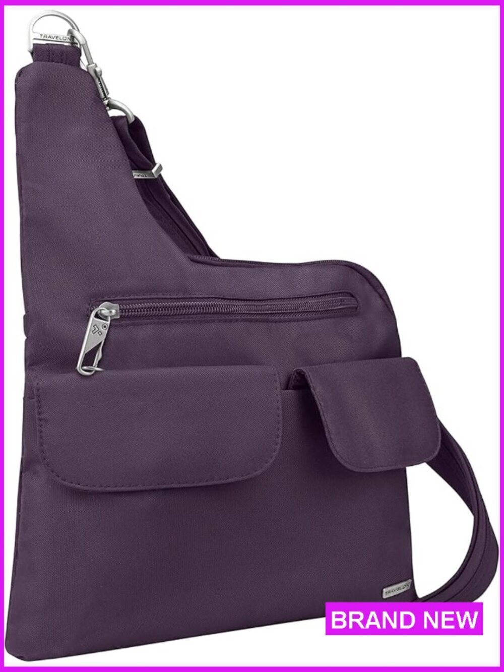 Anti-Theft Crossbody Bag Travel Security Classic Chic Adjustable Strap